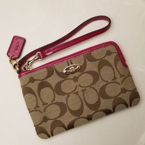 Small phone size coach wristlet